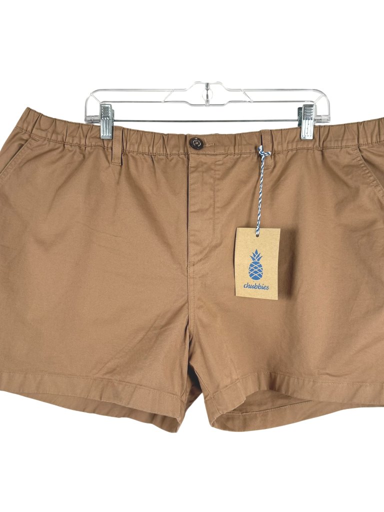 Chubbies The Staples 4" Shorts Originals Mens 3xl Brown Tan Nwt Ss-2308